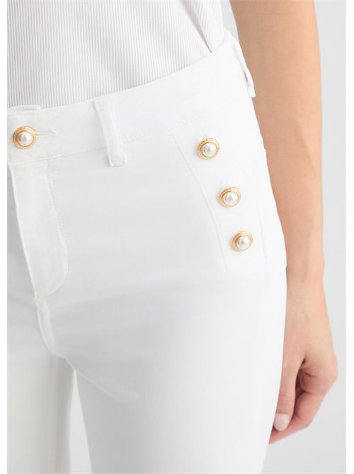 pantalone donna bianco LIU JO | WA5459T4033/11111